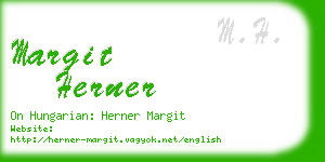 margit herner business card